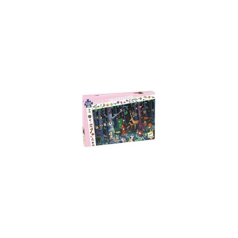 PUZZLE OBSERVATION LA FORET ENCHANTEE 100 pcs