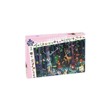 PUZZLE OBSERVATION LA FORET ENCHANTEE 100 pcs