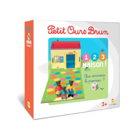 PETIT OURS BRUN 1 2 3 MAISON