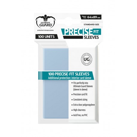 UG100 pochettes Precise-Fit Sleeves standard Transparent