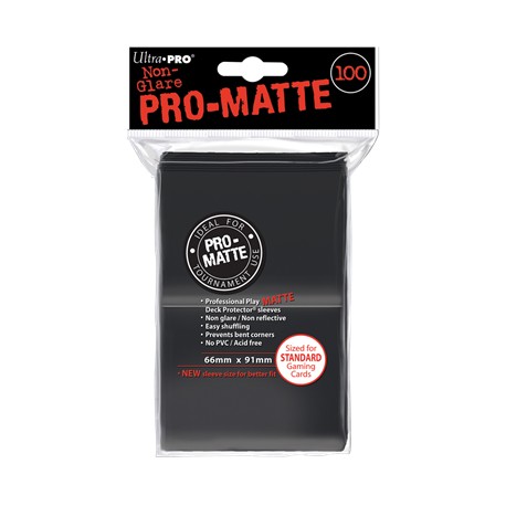 ULTRA PRO Matte sleeve Standard (Noir) 66x91