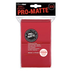 ULTRA PRO sleeves Matte Standard (rouge) 66X91