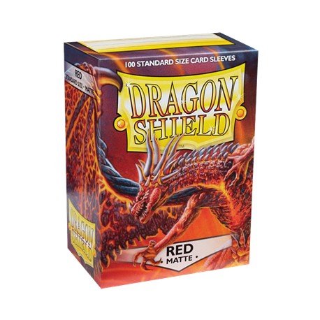 DRAGON SHIELD MATTE red - 100 Sleeves