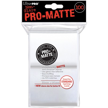 ULTRA PRO sleeves Matte Standard (blanche) 66X91