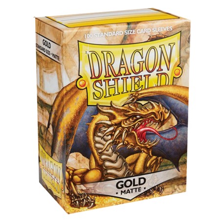 Dragon Shield MATTE - Gold - 100 Sleeves