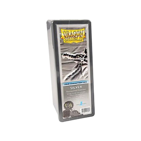 Dragon Shield Box 4 Compartments - silver
