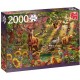 Puzzle 2000pièces - Forêt Enchantée au crépuscule