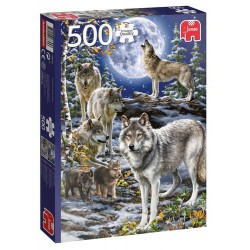 Premium Collection - Wolf Pack in Winter (500 pieces)