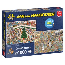 Jan van Haasteren - Holiday Shopping (2x1000 pieces)