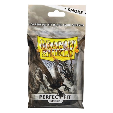 100 Dragon Shield Perfect Fit : Smoke