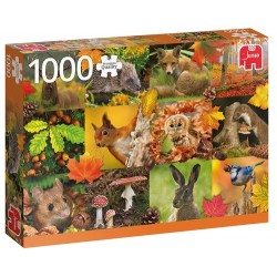 Puzzle 1000 pcs - animaux de l'automne