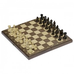 GOKI Jeu d'échecs magnétique en bois pliable