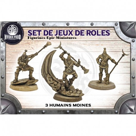 FIGURINES : 3 HUMAINS MOINES