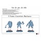 FIGURINES : 3 NAINS GUERRIERS BARBARES