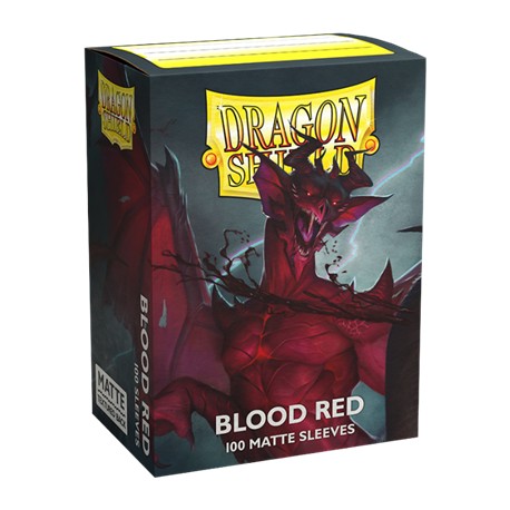 DRAGON SHIELD MATTE Blood red - 100 Sleeves