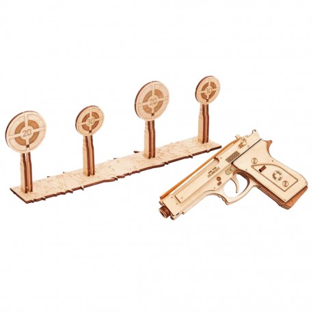 Mécanisme 3D en bois - Gun M1 - 65 pcs