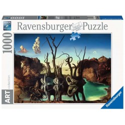Puzzle 1000 p Art collection - Cygnes se reflétant en éléphants / Salvador Dali